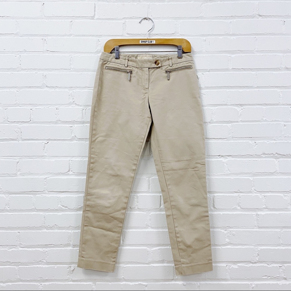MICHAEL KORS beige chino trousers